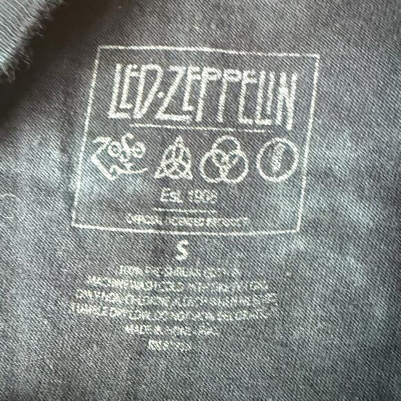 Led Zeppelin Band Tee Graphic T-Shirt 100% Cotton Tie Dye Women's Size Small - Picture 7 of 9